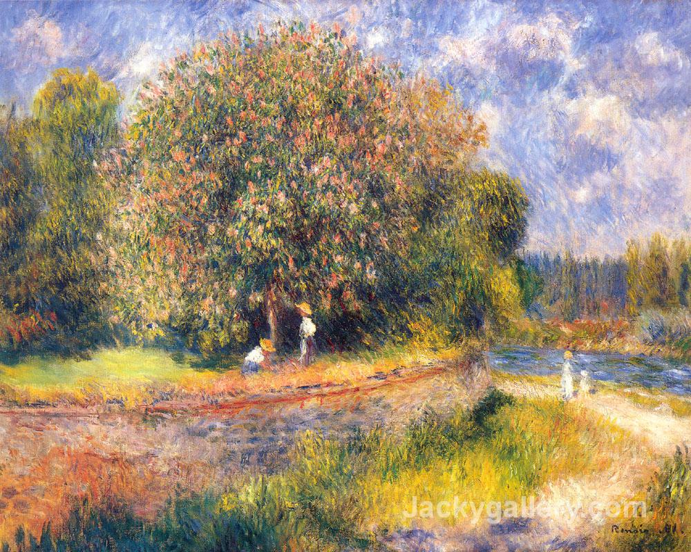 Tree Blooming by Pierre Auguste Renoir paintings reproduction